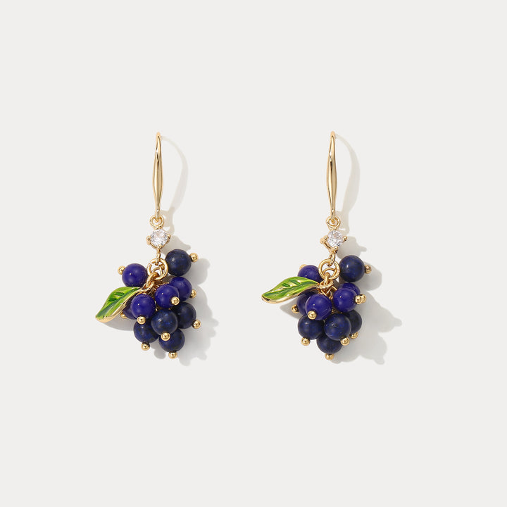 Blueberry Earrings Selenichast