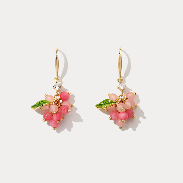 Selenichast Pink Berry Earrings