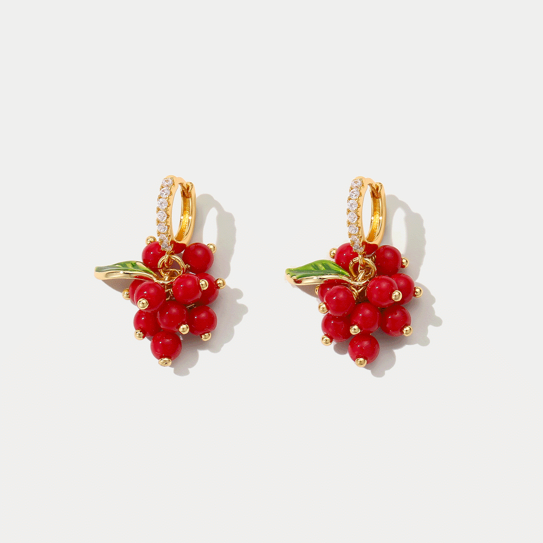Selenichast Berry Huggie Earrings