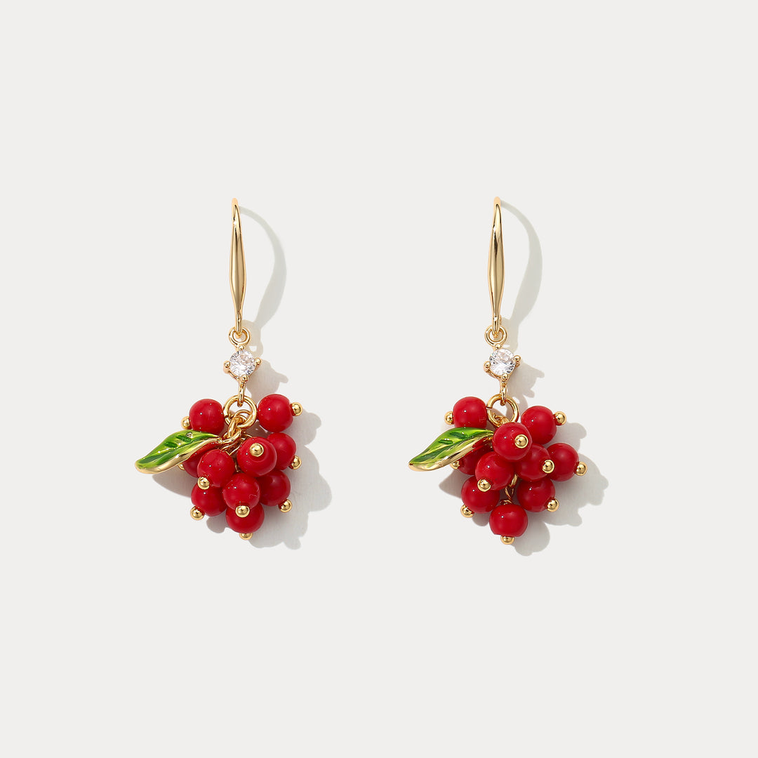 Selenichast Cranberry Earrings