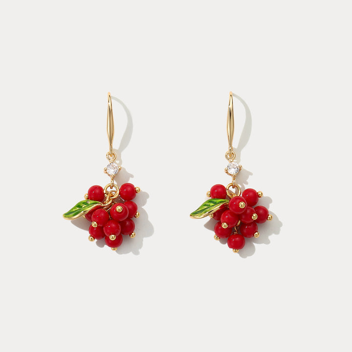 Selenichast Cranberry Earrings