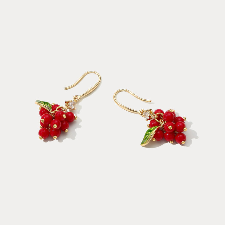 Cranberry Earrings Selenichast 