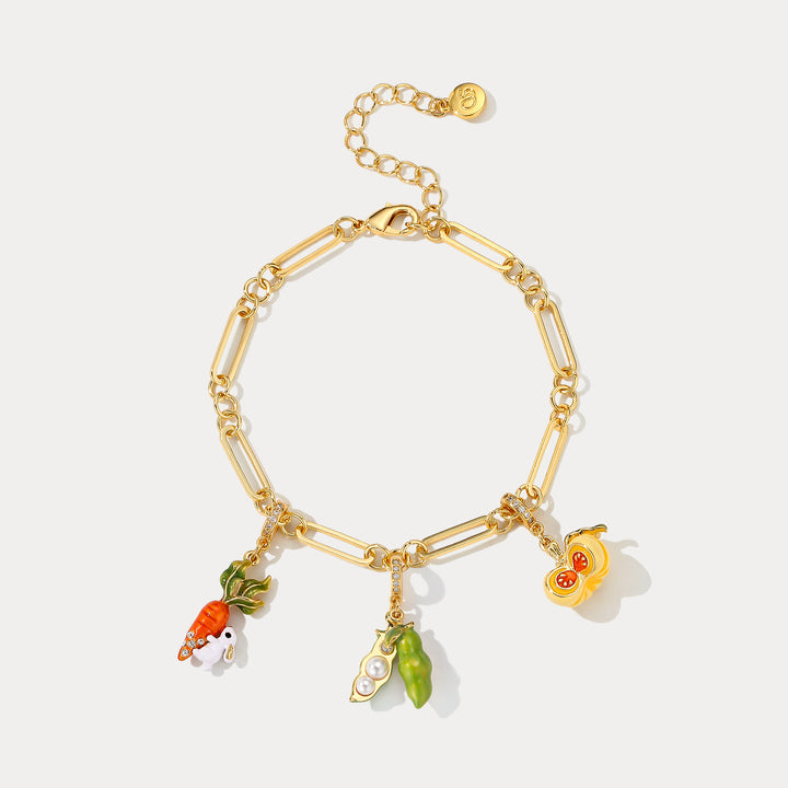 Selenichast Vegetables Charm Bracelet