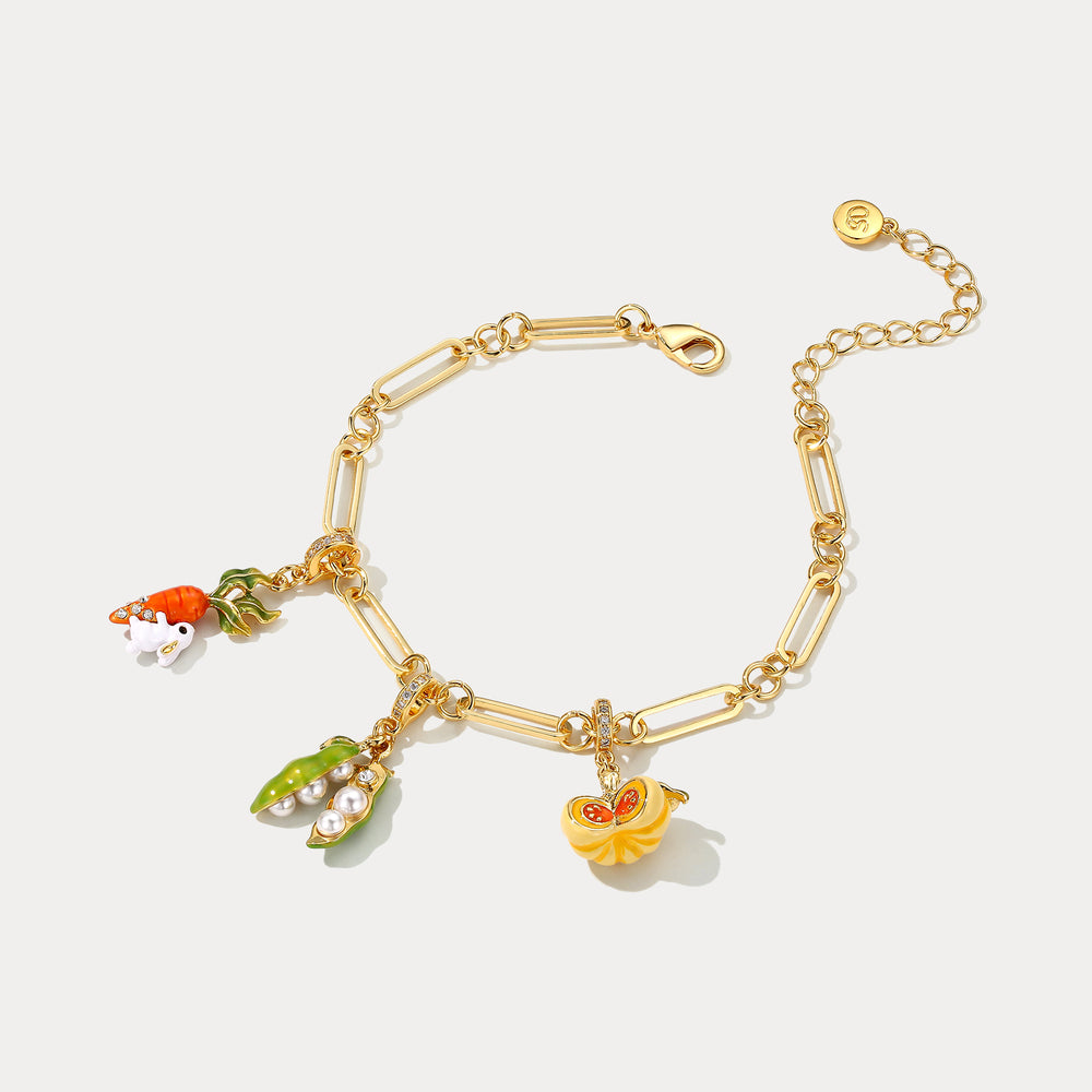 Vegetables Charm Bracelet Selenichast 