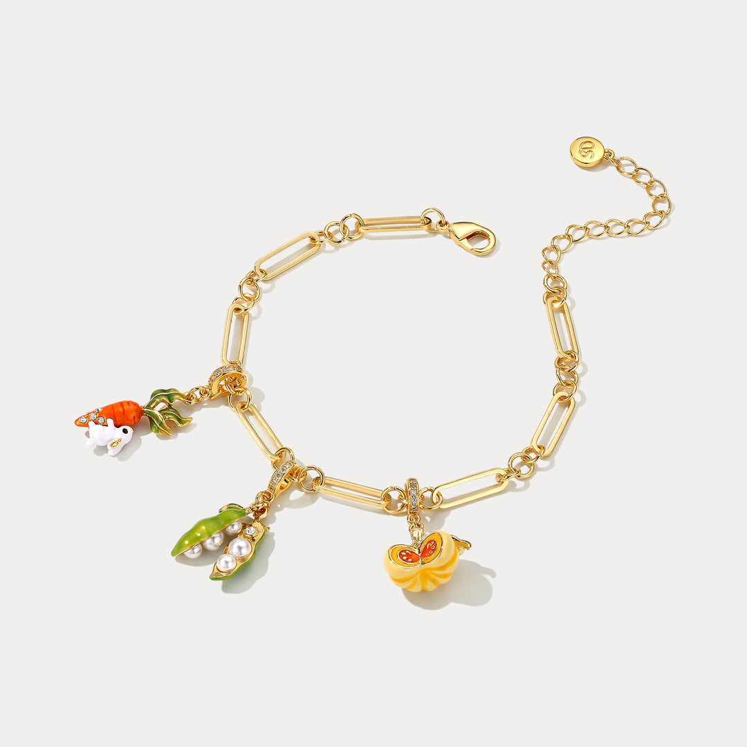 Vegetables Charm Bracelet Selenichast 