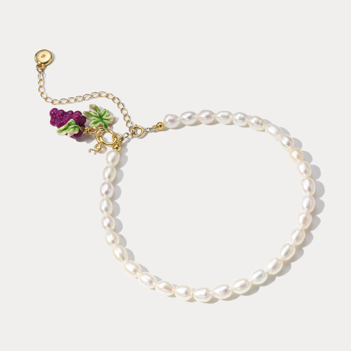 Grape Pearl Anklet