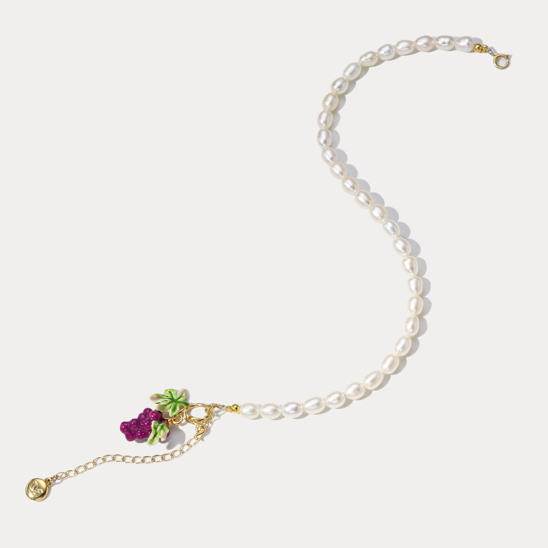 Grape Pearl Anklet