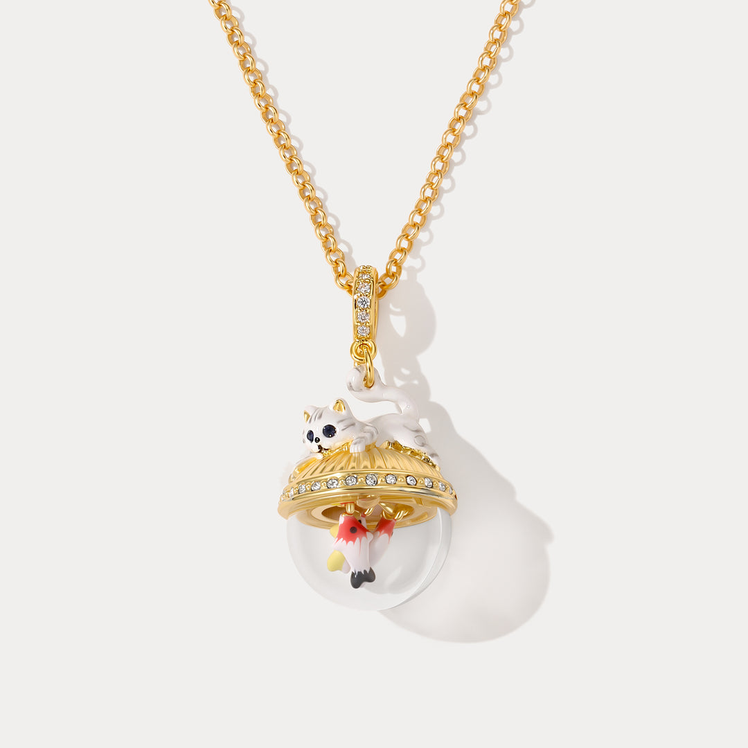Selenichast Cat Fishing Necklace