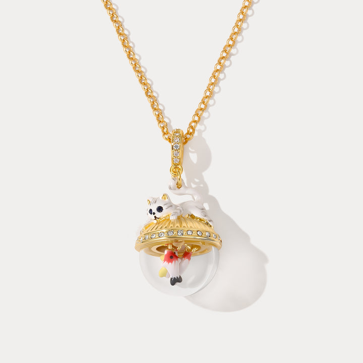 Selenichast Cat Fishing Necklace