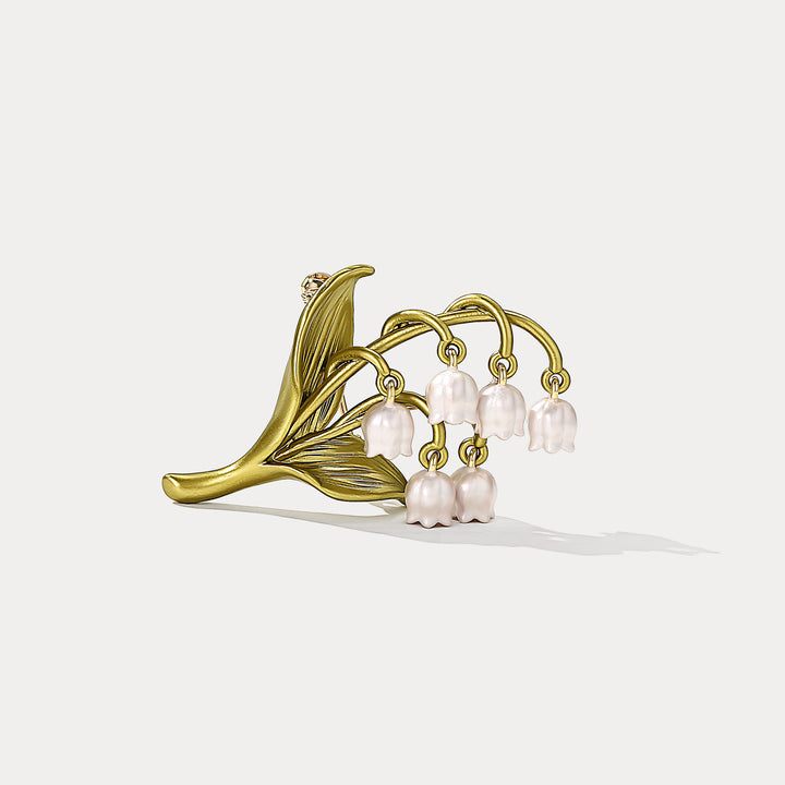 Selenichast Lily of the valley Brooch Lily of the Valley Jewelry