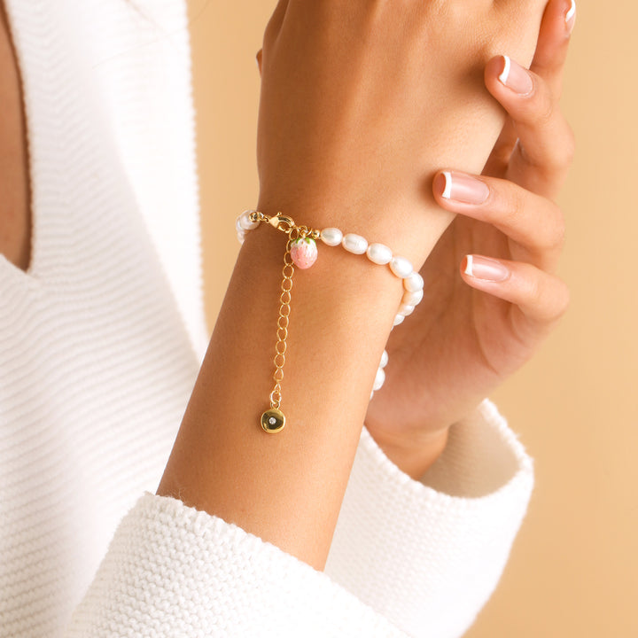 Peach Pearl Bracelet