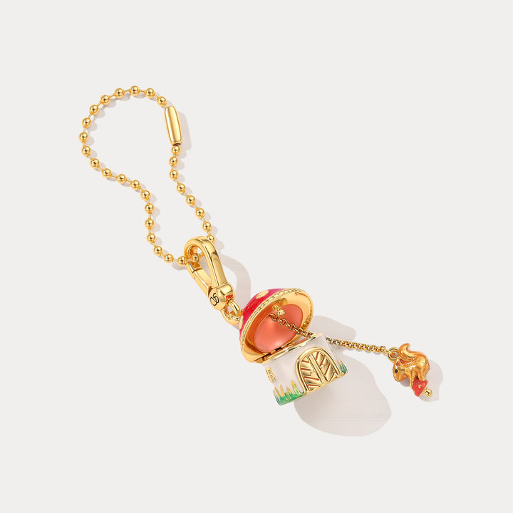 Selenichast Squirrel Mushroom Locket Charm