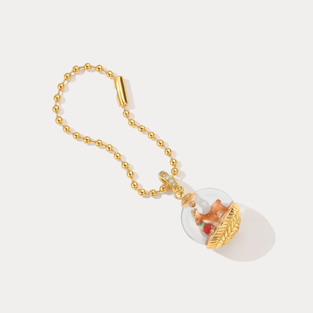 Deer Globe Charm Selenichast 