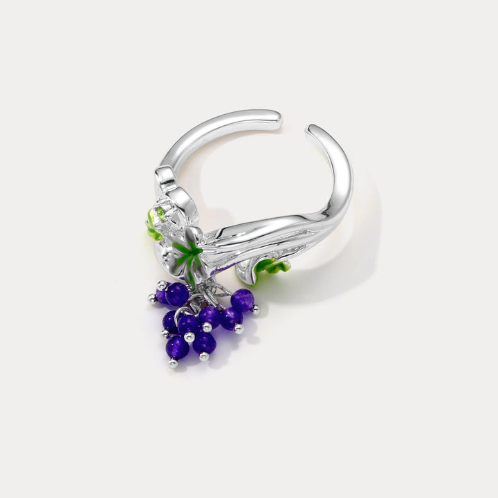 Silver Grape Ring