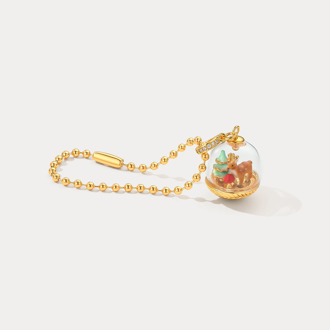 Selenichast Deer Globe Charm