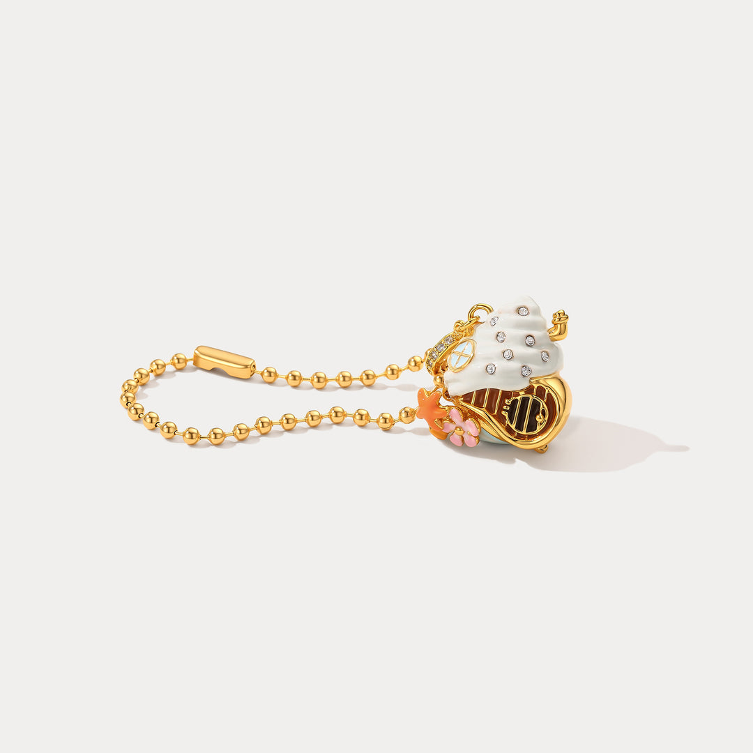 Seashell House Locket Charm Selenichast 
