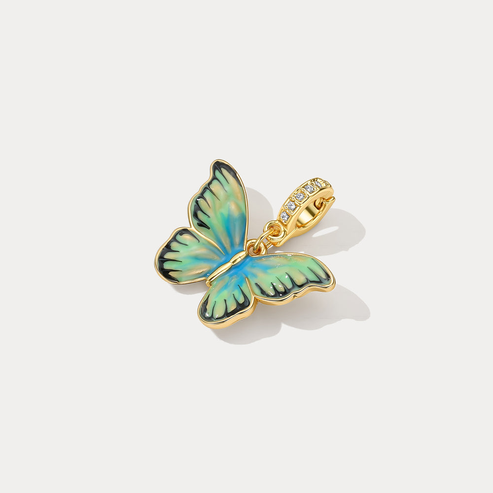 Green Butterfly Charm Selenichast 