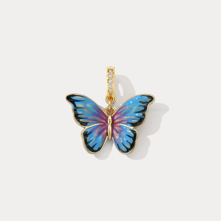 Selenichast Bluish Violet Butterfly Charm