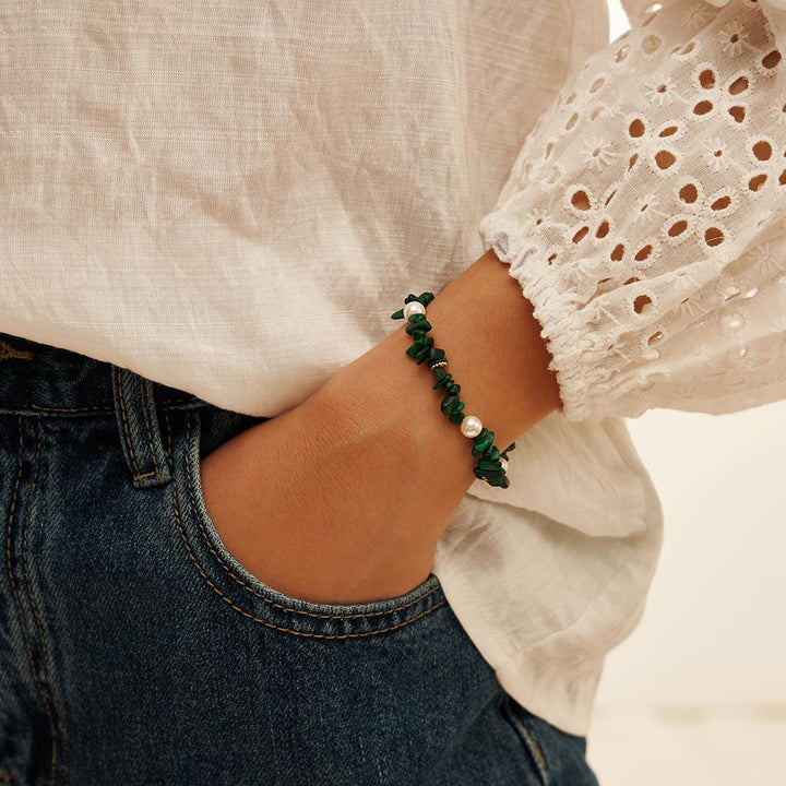 Selenichast Malachite Pearl Bracelet