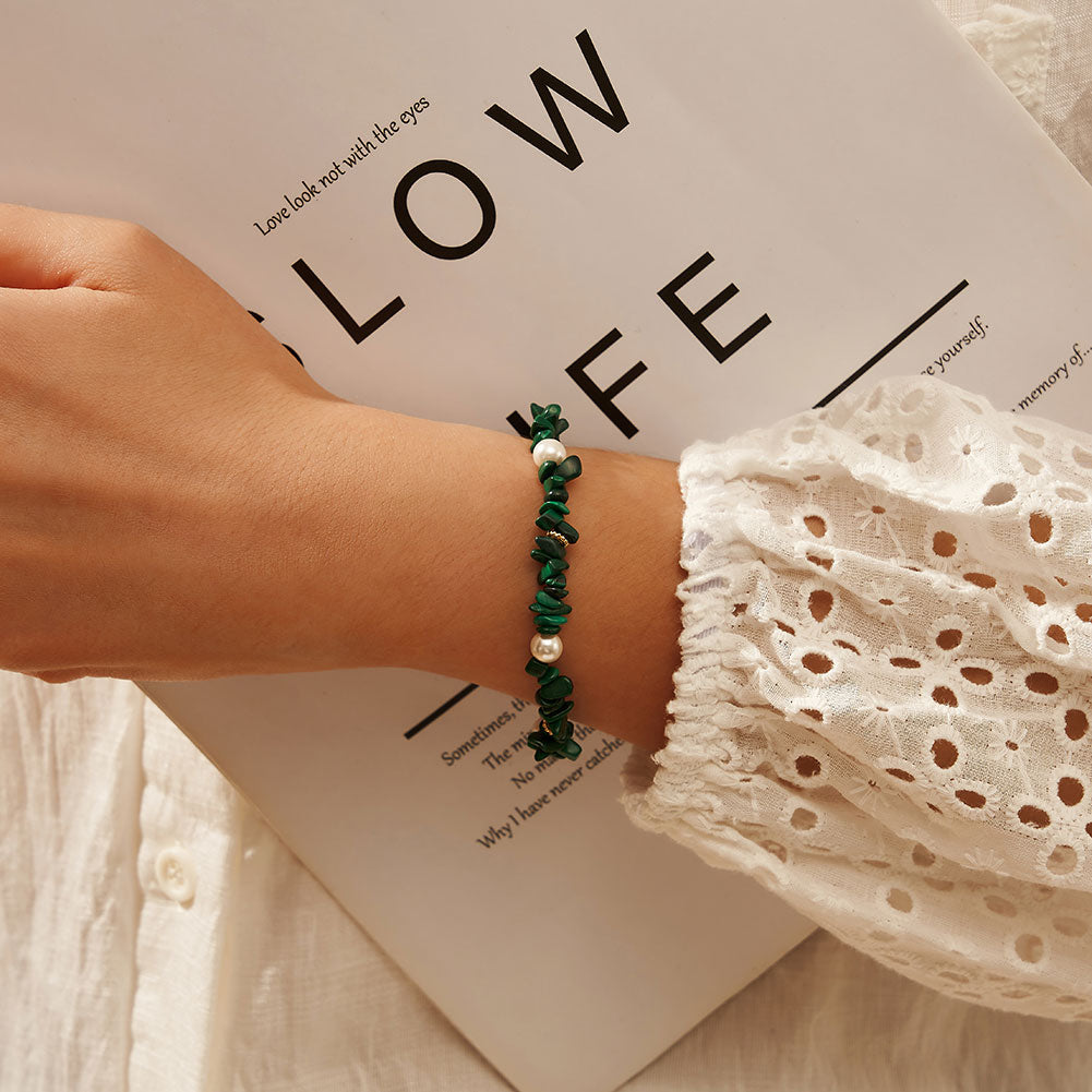 Selenichast Malachite Pearl Bracelet