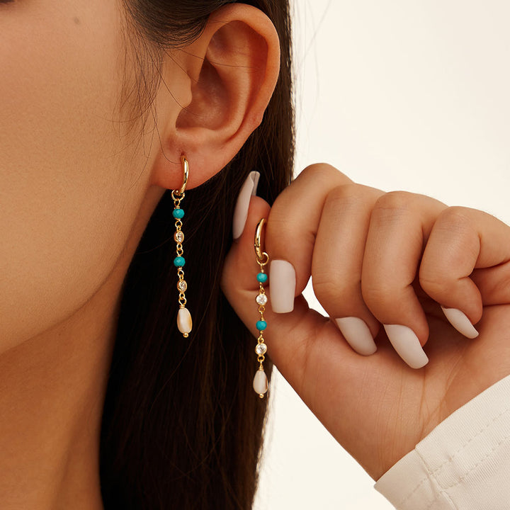 Selenichast Ocean Breeze Drop Earrings