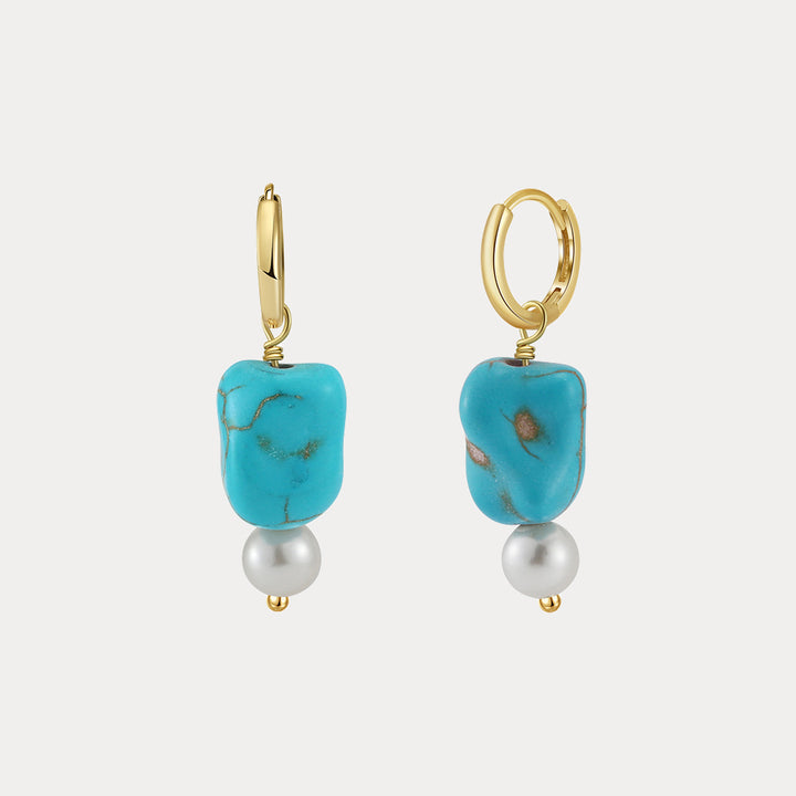 Selenichast Pearl Turquoise Earrings