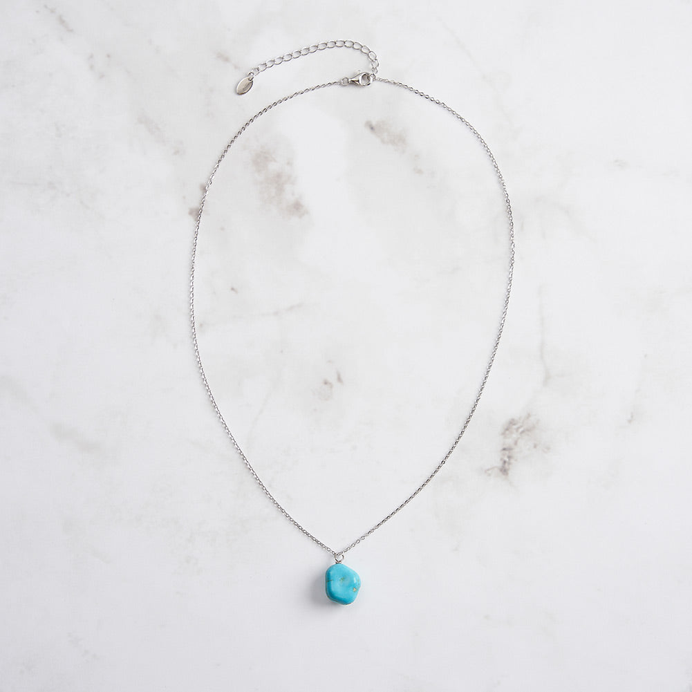 Turquoise Nugget Pendant Necklace