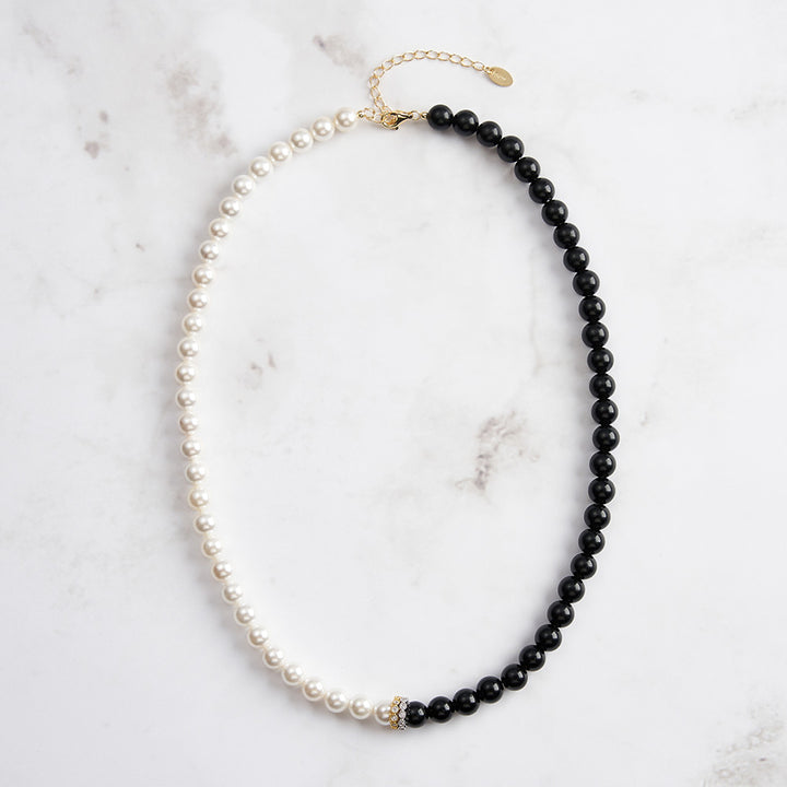 Obsidian Pearl Necklace