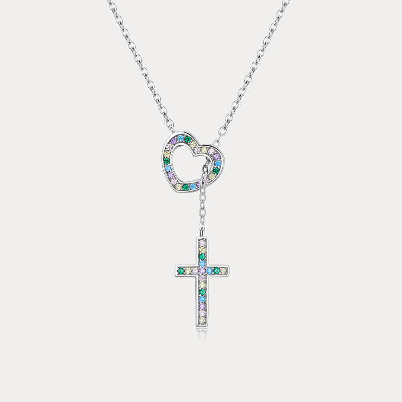 Heart And Cross Necklace