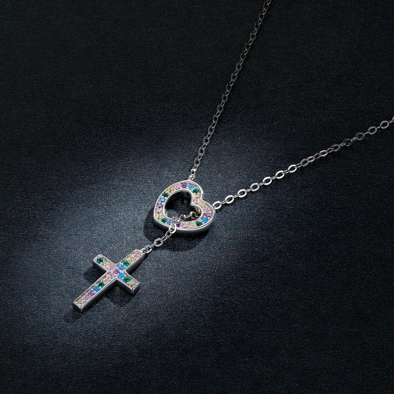 Heart And Cross Necklace