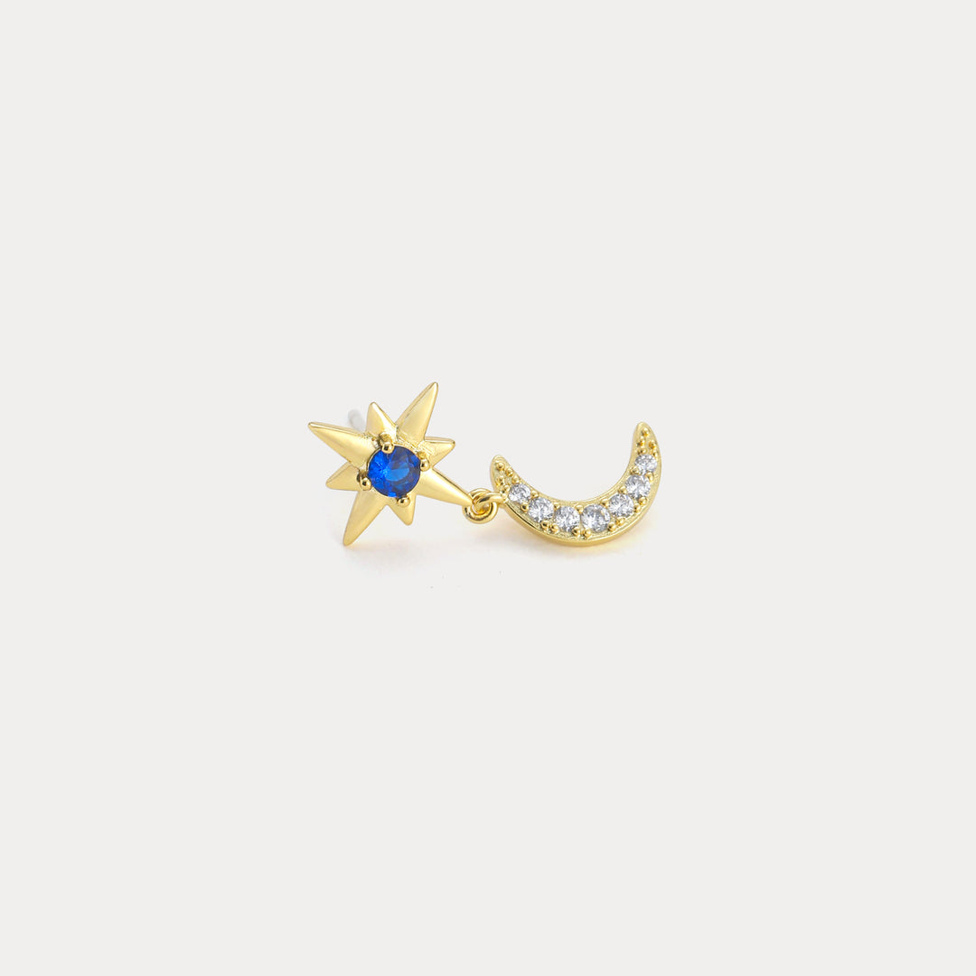 Moon and Star Earring Sets