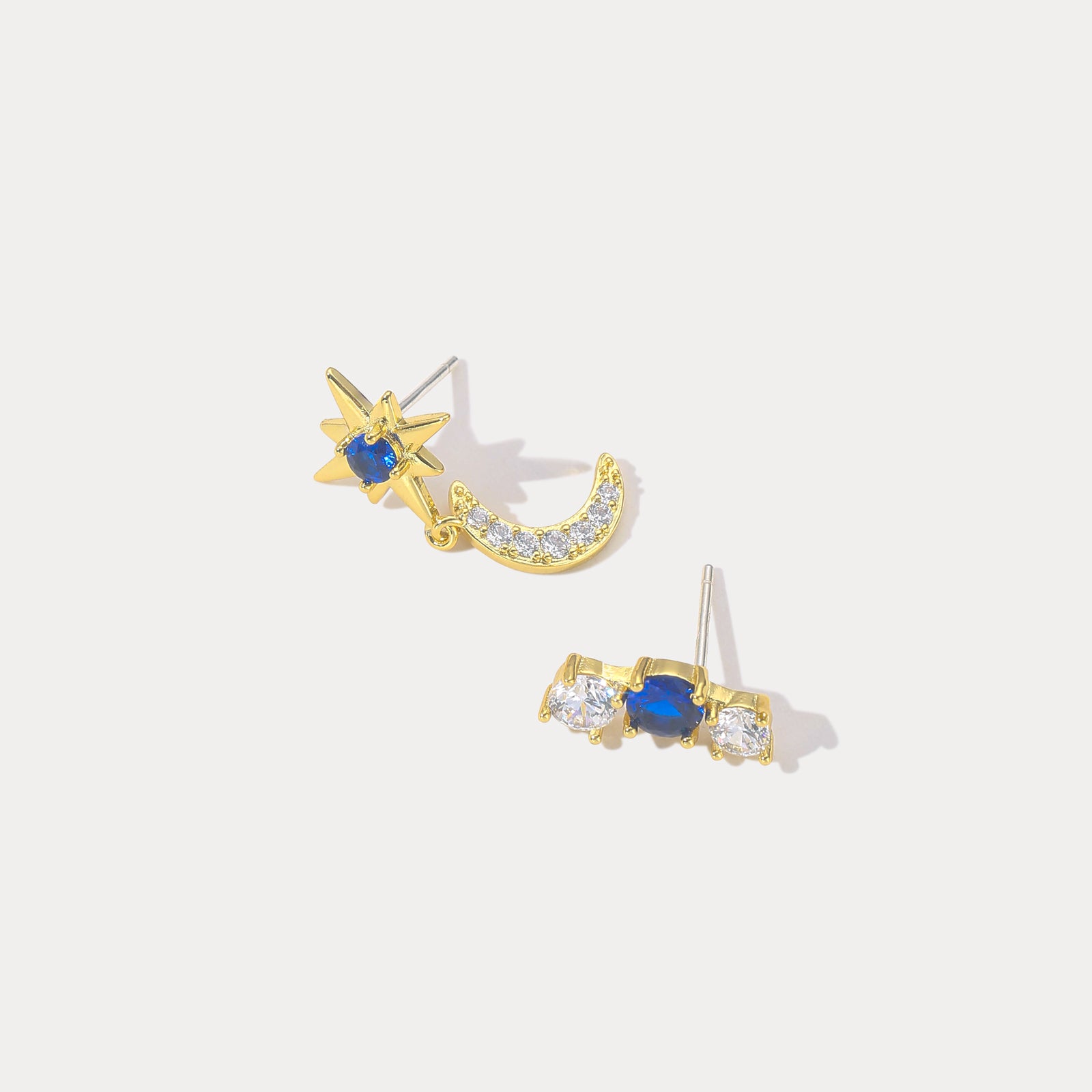 Moon and Star Earring Sets