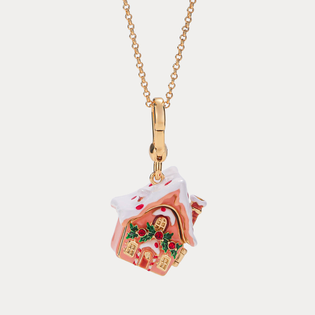 Santa's Snow House Necklace