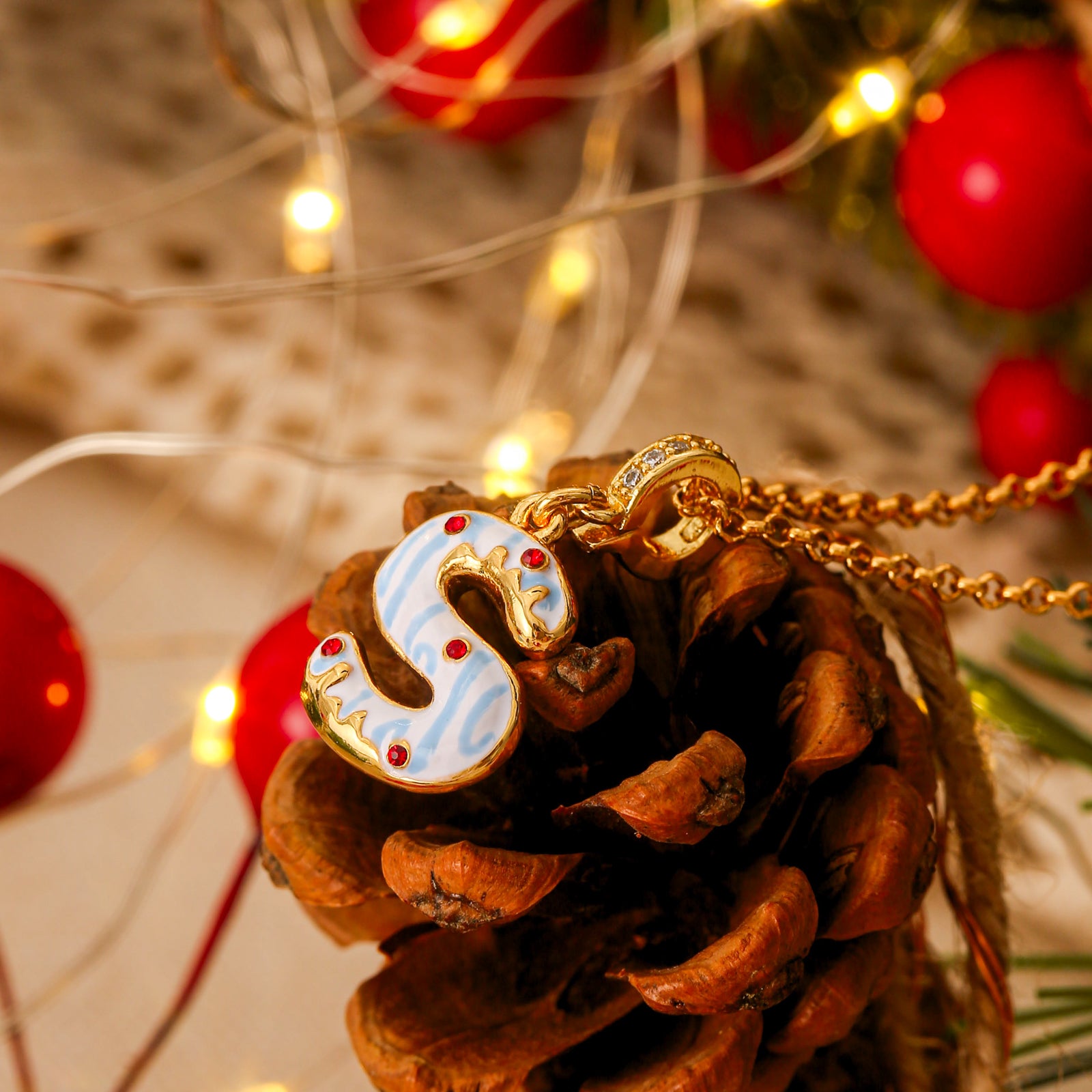 Christmas Letter Necklace