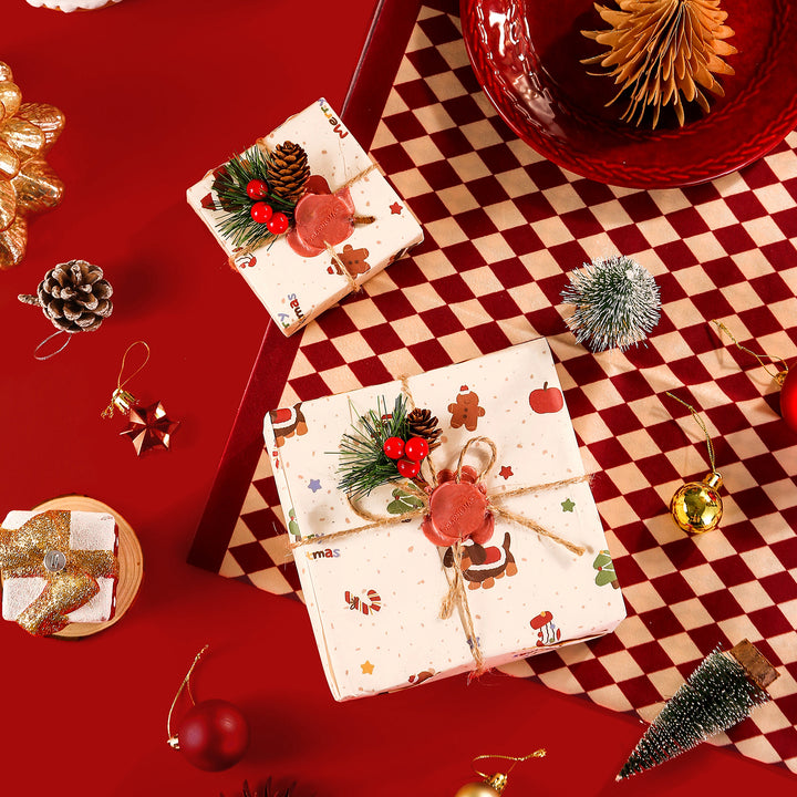 Christmas Dachshund Gift Wrapping
