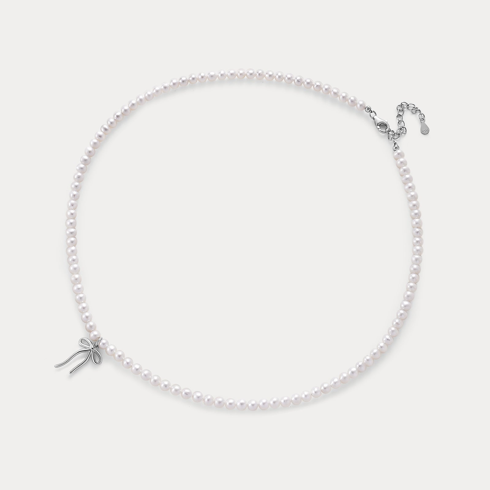 Pearl Bow Necklace
