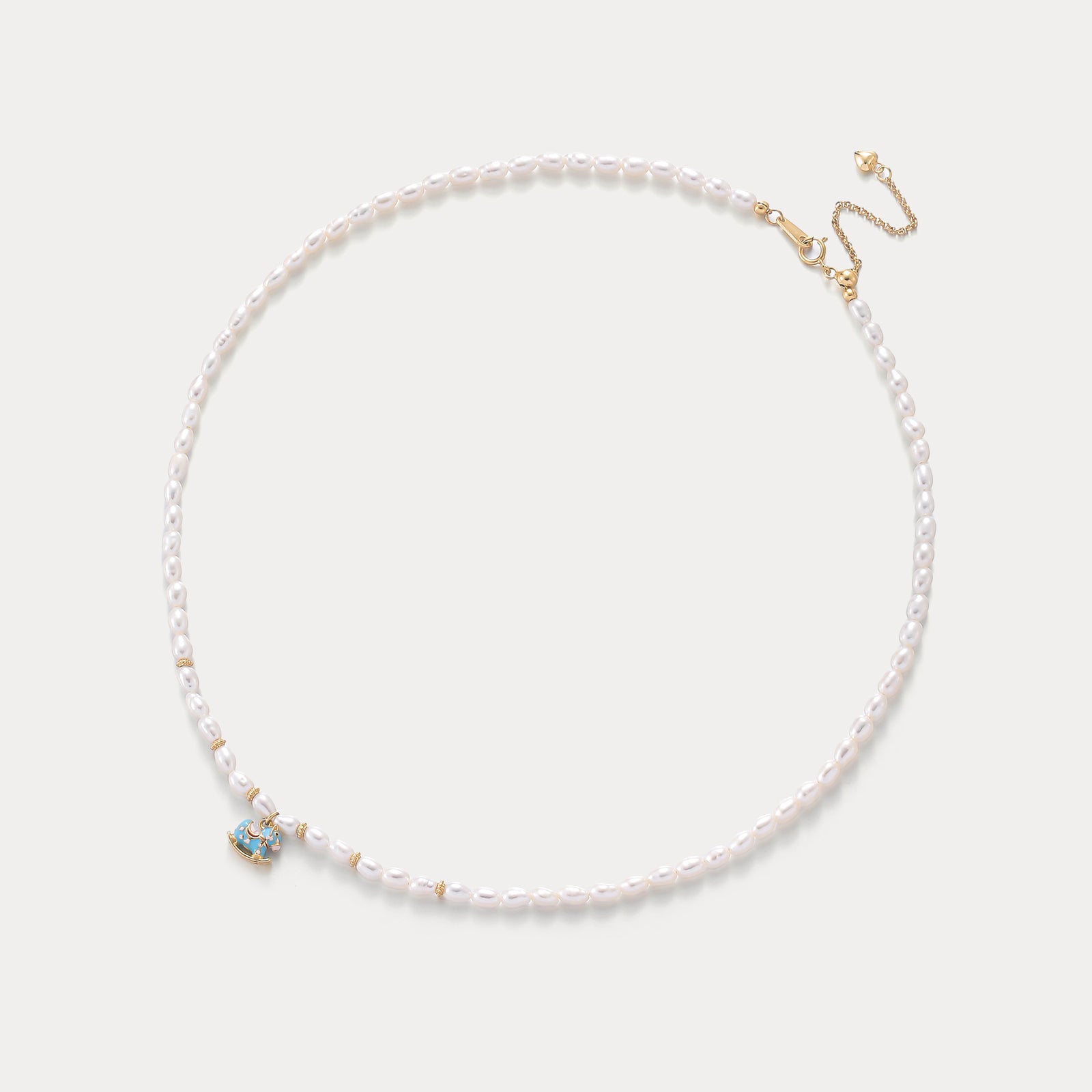 Pearl Rocking Horse Necklace