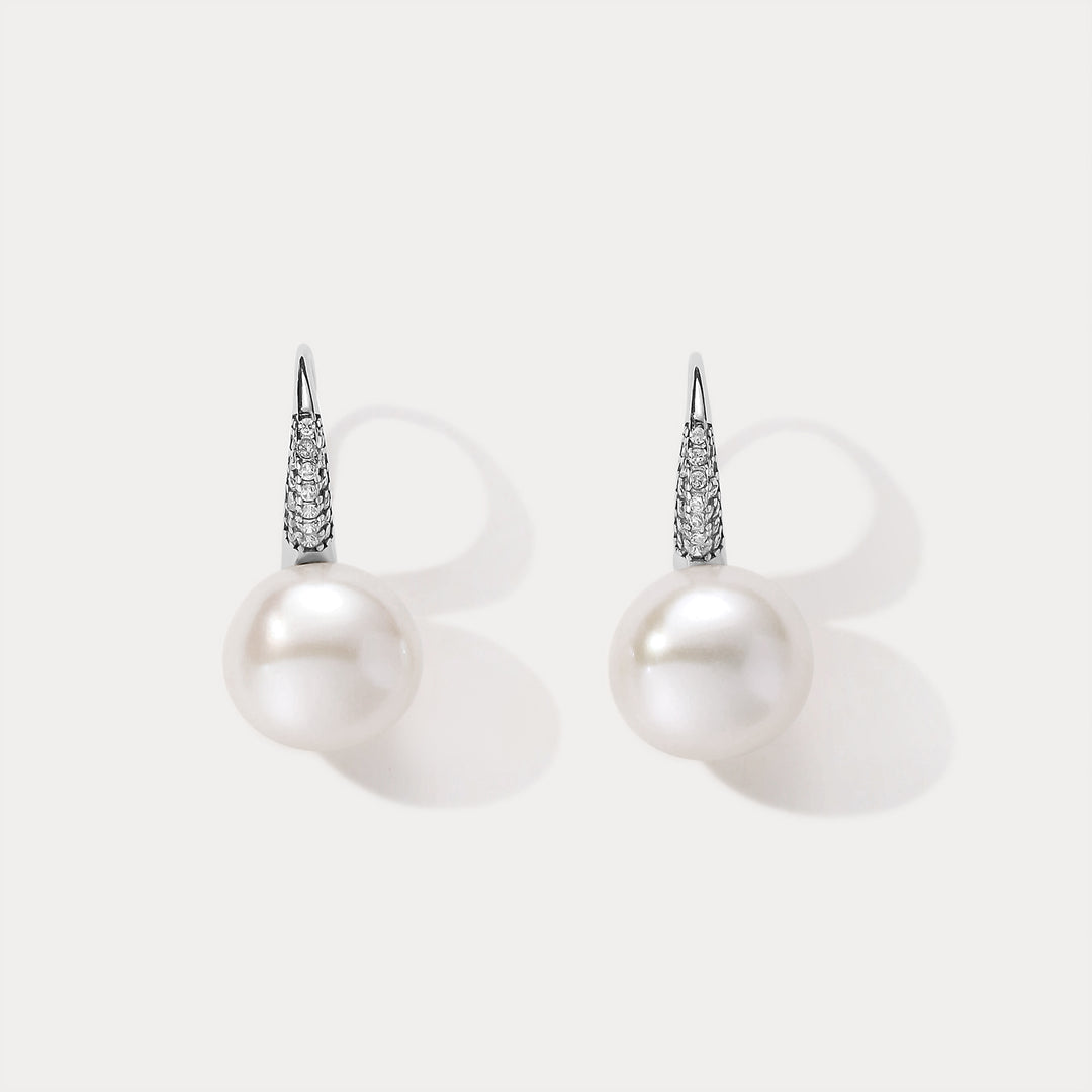 Silver Freshwater Pearl Earrings