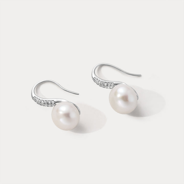 Silver Freshwater Pearl Earrings