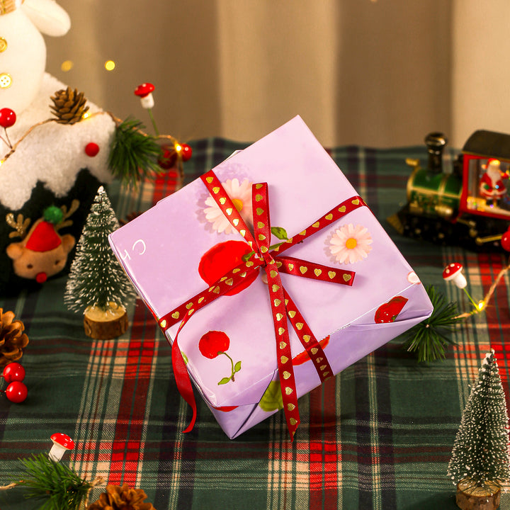 Cherry Daisy Gift Wrapping
