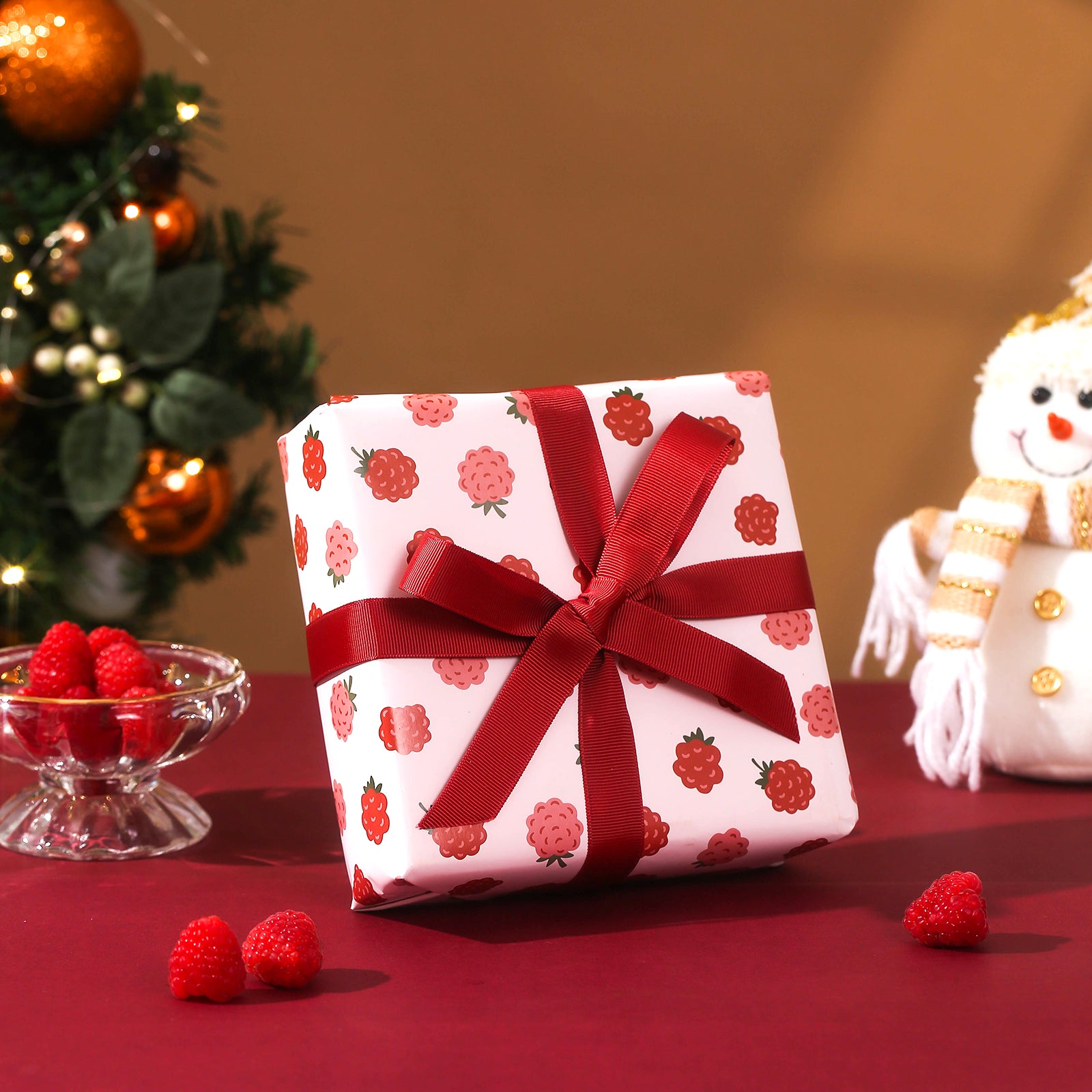 Raspberry Jewelry Set with Gift Wrapping