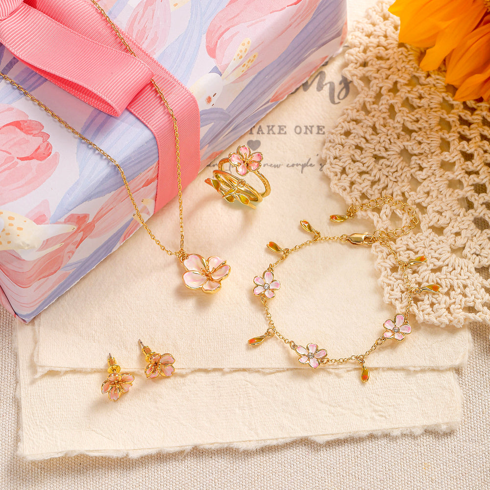 Sakura Jewelry Set with Gift Wrapping