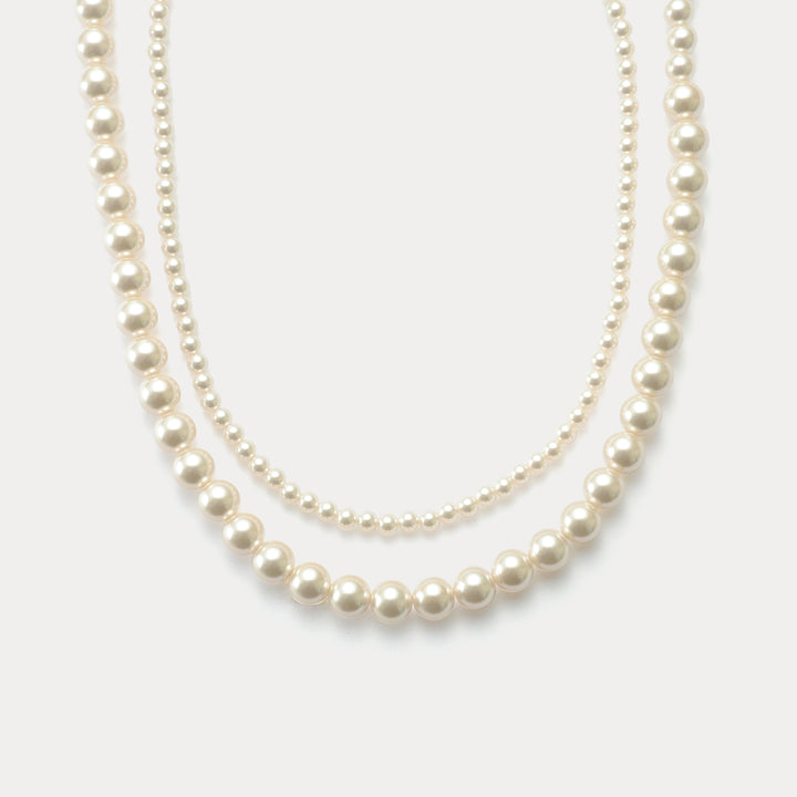 Double Strand Pearl Necklace