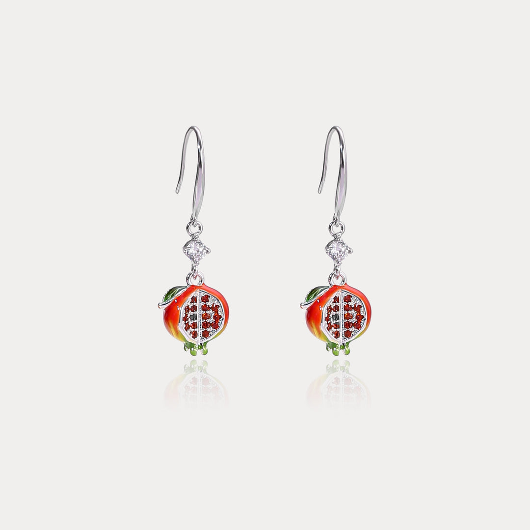 Selenichast Silver Pomegranate Earrings