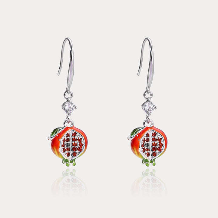 Selenichast Silver Pomegranate Earrings