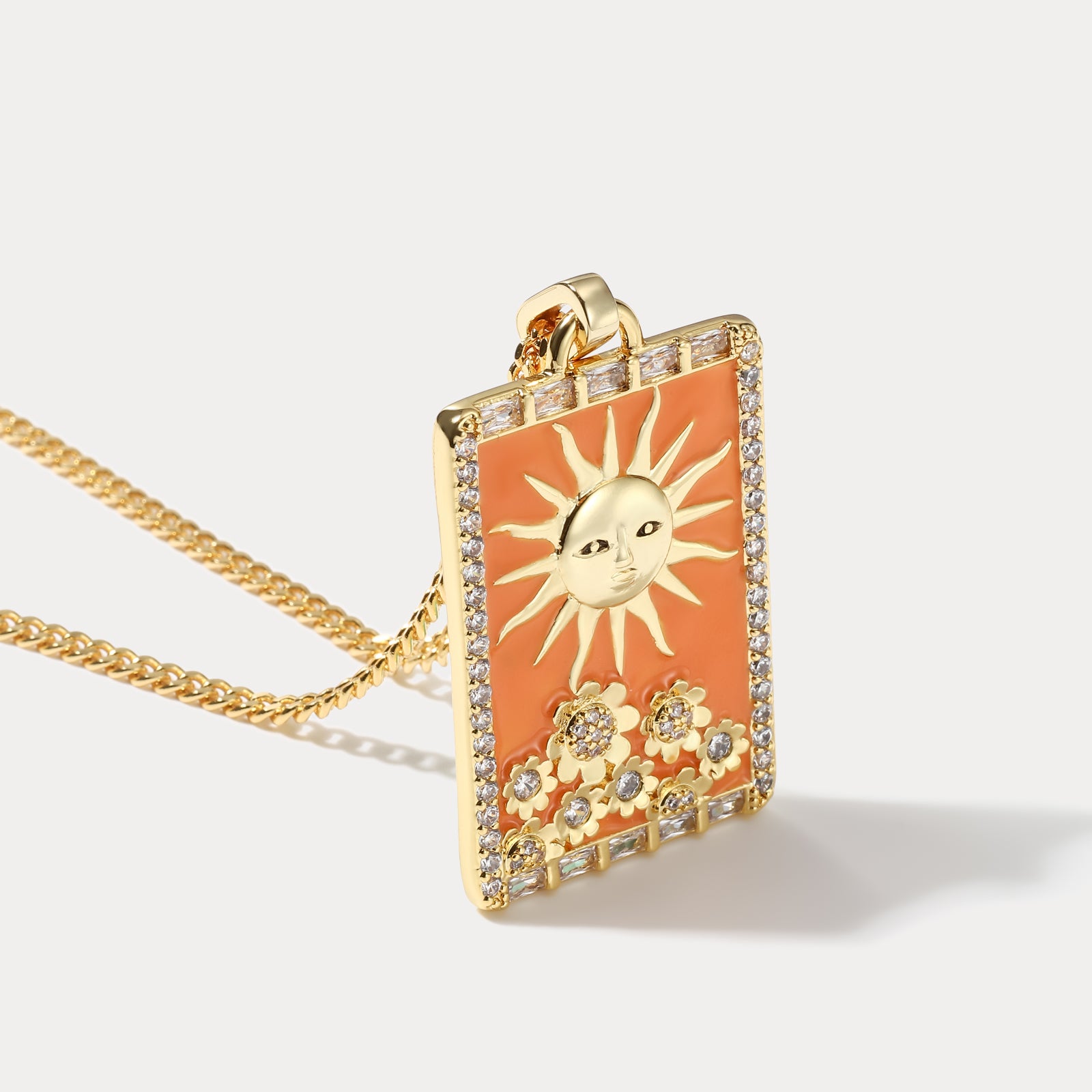 The Sun Tarot Card Talisman Necklace