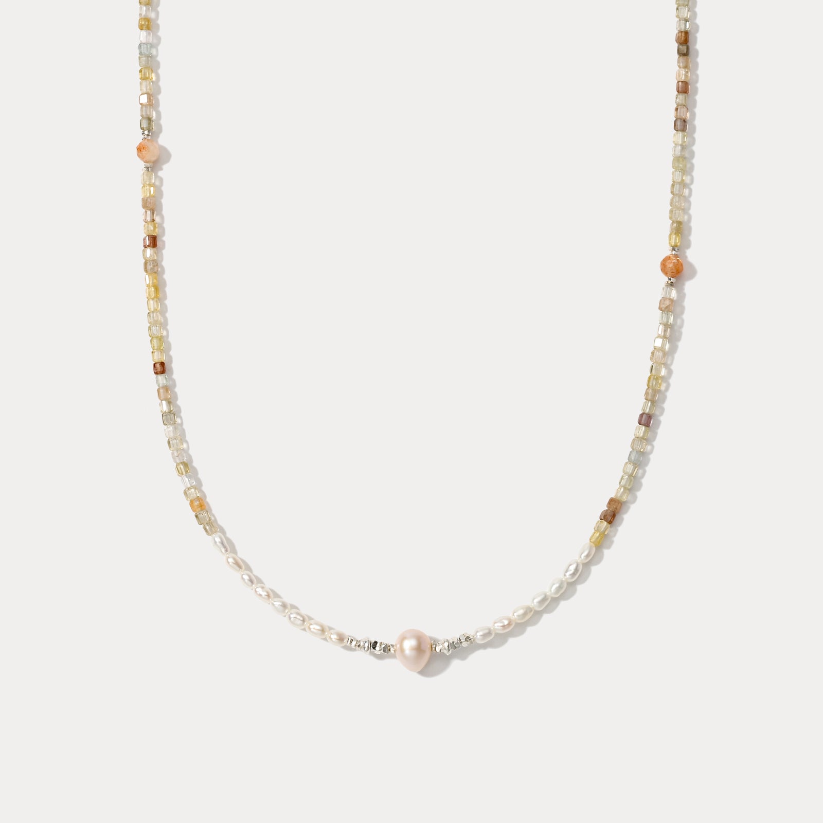 Summer Multi Pearl Seed Bead Necklace