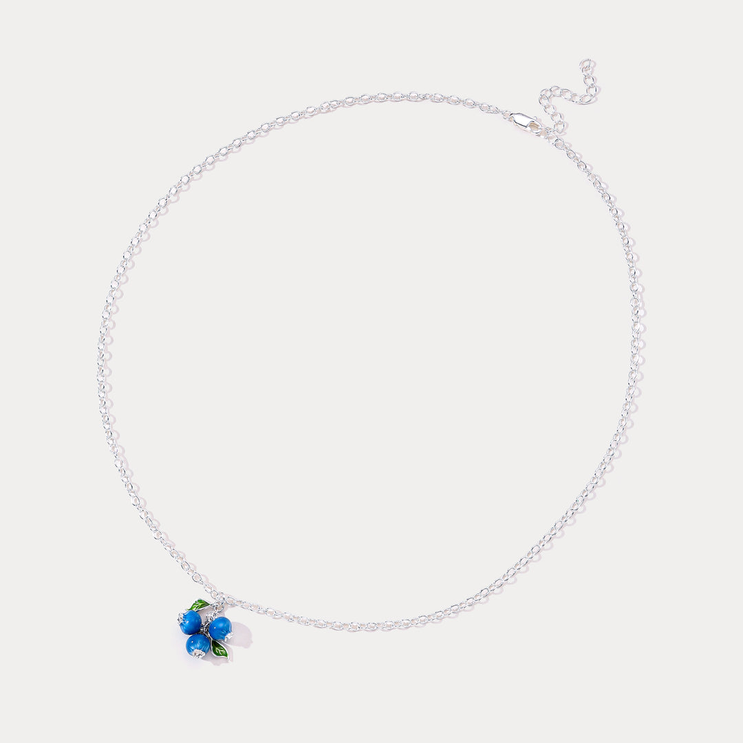 Silver Blueberry Necklace