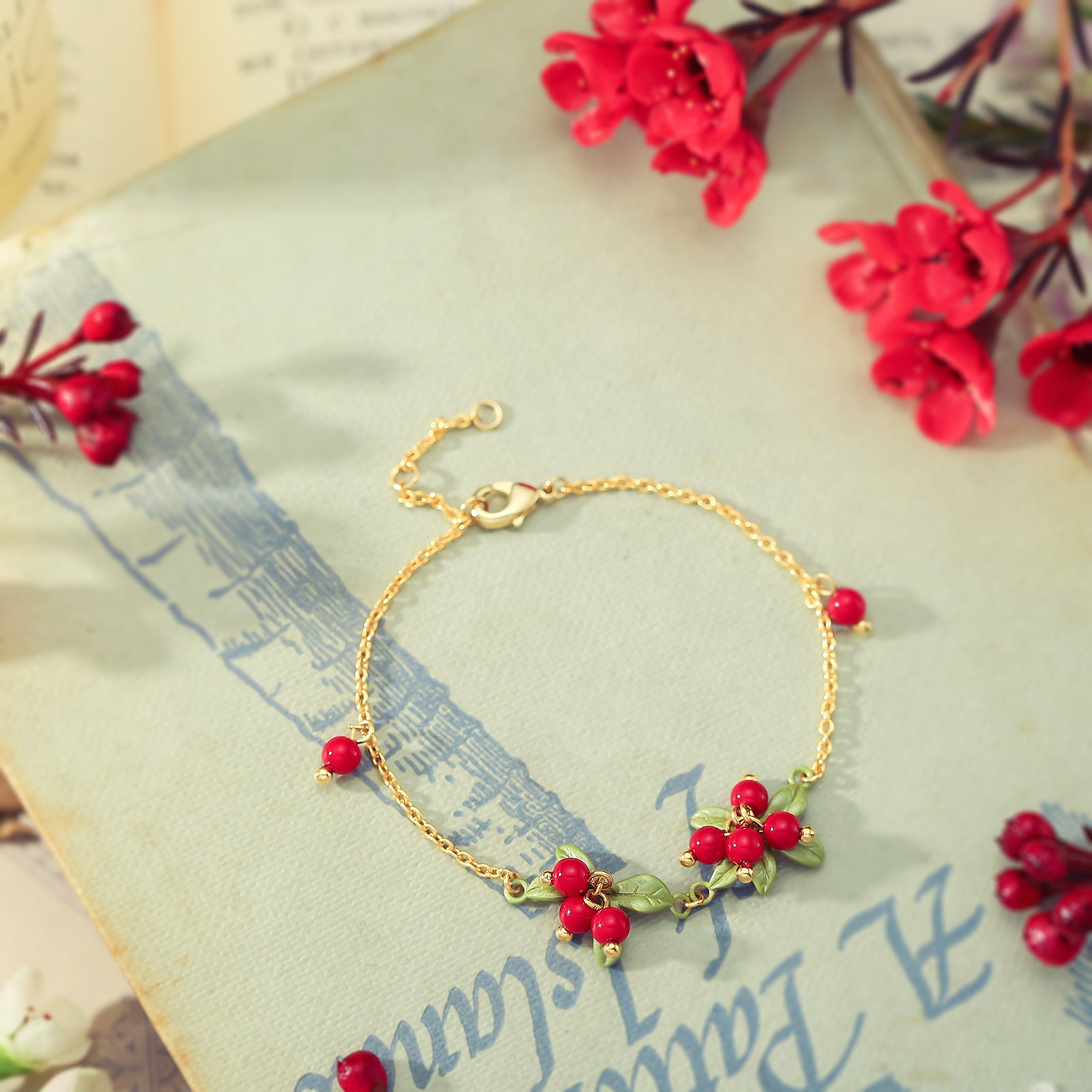 Cranberry Gold Bracelet