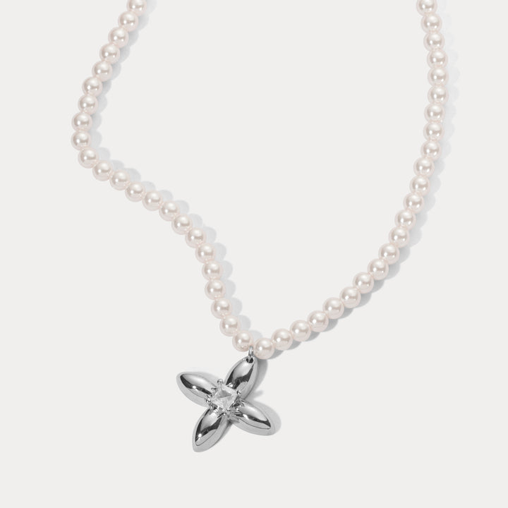 Pearl Cross Necklace